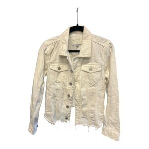 Blank NYC Women's White Denim Jacket